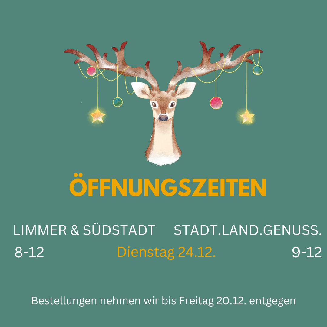 Öffnungszeiten rund um die Feiertage